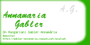annamaria gabler business card